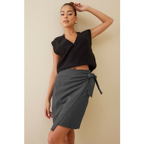 Madmext Skirt - Gray - Mini Cene