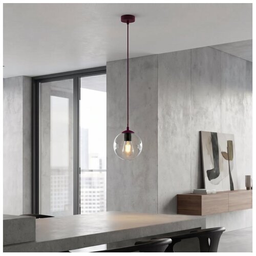  Luster na sajli COSMO 1xE14/10W/230V crvena Slike