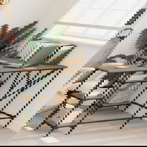 vidaXL Stol Umjetnički hrast 139 x 139 x 75 cm Konstruirano drvo Cene