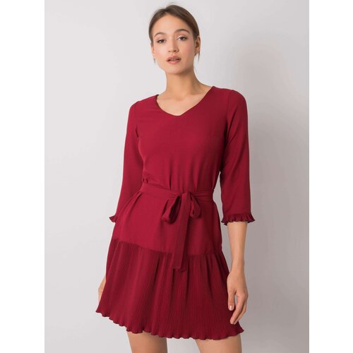 LAKERTA Dress-LK-SK-507733.80P-burgundy Cene
