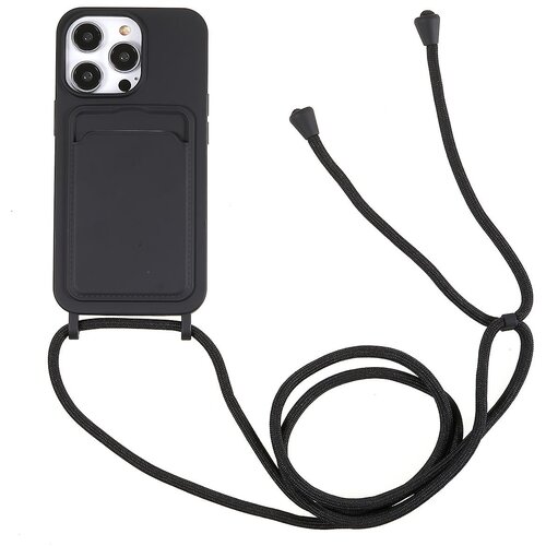 INORCO Za&amp;scaron;čitna torbica za iPhone 13 Pro 6,1-palčni tekoči silikonski ovitek za telefon proti padcu z režo za kartico, trak, (22036225) Slike