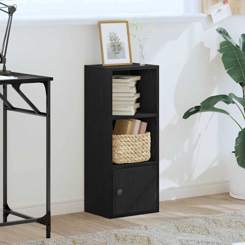  Regal za knjige crni hrasta 31x24x77 cm od konstruiranog drva Slike
