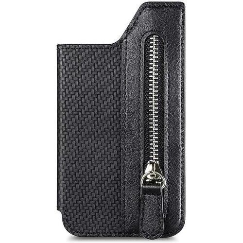  Kožni Card Holder za telefon, Crni Slike