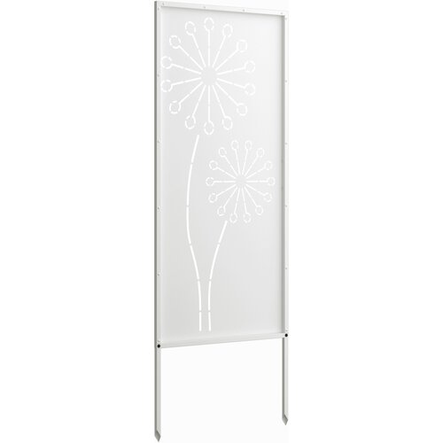  Privatnost u vrtu Bijelo 50 x 140 cm Hladno valjana čelična Slike