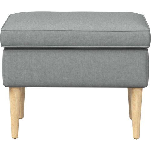  Stolica za noge Svjetlosiva 55 x 35 x 41 cm Poliester Slike