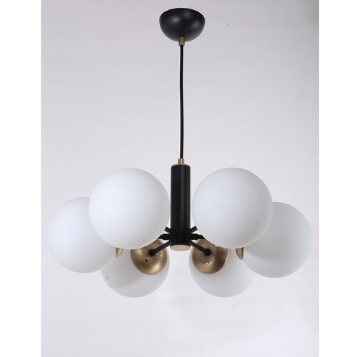 Squid Lighting črna viseča svetilka s steklenim senčilom ø 56 cm daisy Cene