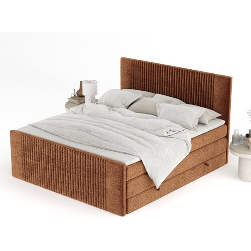 Maison de R&amp;ecirc;ve Narančasti boxspring krevet s prostorom za odlaganje 160x200 cm Bergamo &amp;ndash; Slike