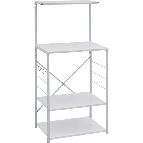  Ormarić za mikrovalnu pećnicu bijeli 60x39 6x123 cm od iverice Slike