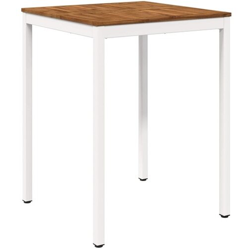 vidaXL Stol za bar u vrtu NAARDEN Prirodna i bijela 80 x 80 5 x 105 cm - Prirodna i bijela 80 x 80 5 x 105 cm Cene
