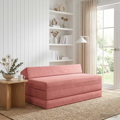 SOFA na razvlačenje Ružičasta 120 x 60 x 49 cm Tkanina Cijene