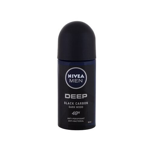 Nivea Men Deep Black Carbon 48H roll-on antiperspirant 50 ml za mo&amp;scaron;ke Slike