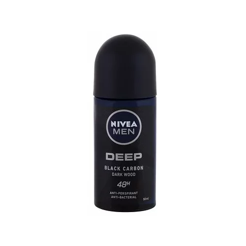 Nivea Men Deep Black Carbon 48H roll-on antiperspirant 50 ml za moške
