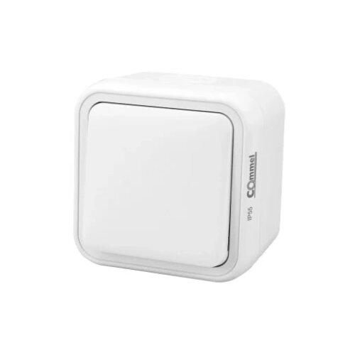 COMMEL ZAGREB D.O.O. Jednopoln instalacijska sklopka 10A 250V IP55 bela Slike