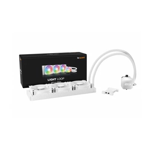 BE QUIET cpu vodeno hladjenje argb light loop 360mm BW023 (AM4,AM5,1151,1150,1155,1200,1700) white Slike