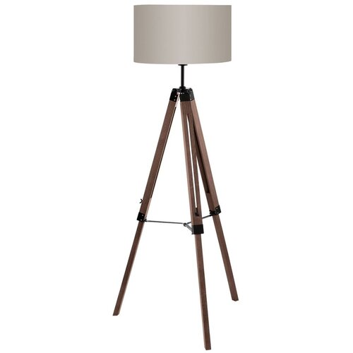 Eglo Lantada podna lampa E27, 106-143 cm, orah/taupe, 94326 Slike