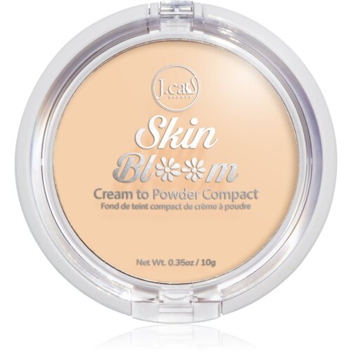 J.Cat Beauty Skin Bloom kremni kompaktni make-up za polno prekrivanje odtenek 102 Buff 7.5 g Slike