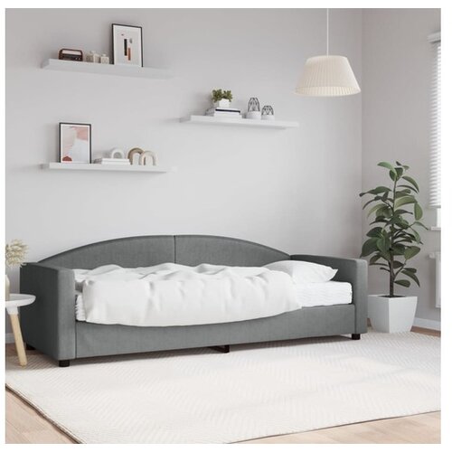 vidaXL Dnevni krevet s madracem tamnosivi 80 x 200 cm od tkanine Cijene