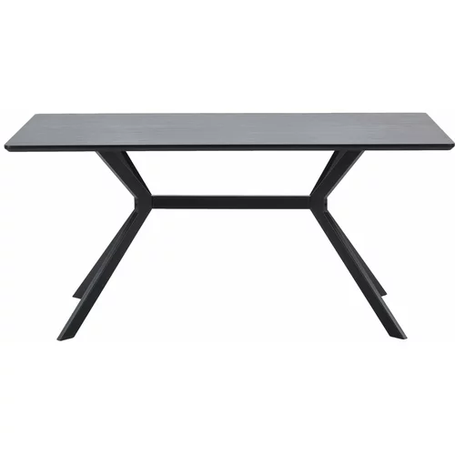WOOOD crni blagovaonski stol Bruno, 160 x 90 cm