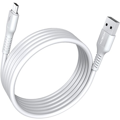 Moxom USB data kabl MX-CB125 3A micro-USB 1m beli Slike