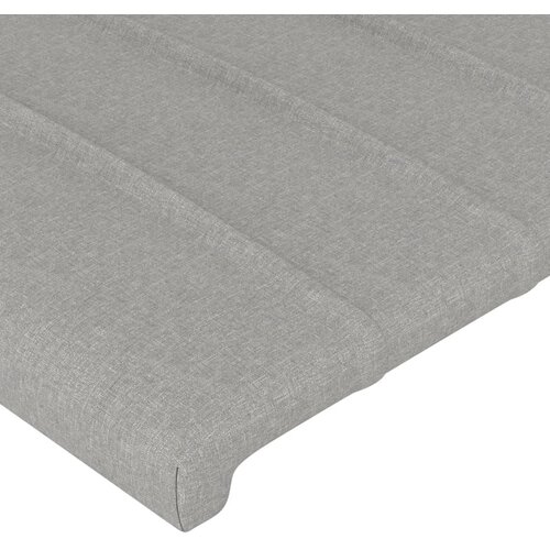  Okvir za krevet bez madraca svjetlosivi 90x190 cm od tkanine Slike