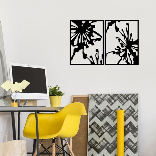 Wallity Zidna dekoracija Contemporary, 90x60 cm, 1.5 mm, Crna Cene