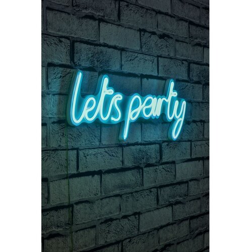 Wallity Dekorativna plastična LED rasveta Lets Party Blue Slike