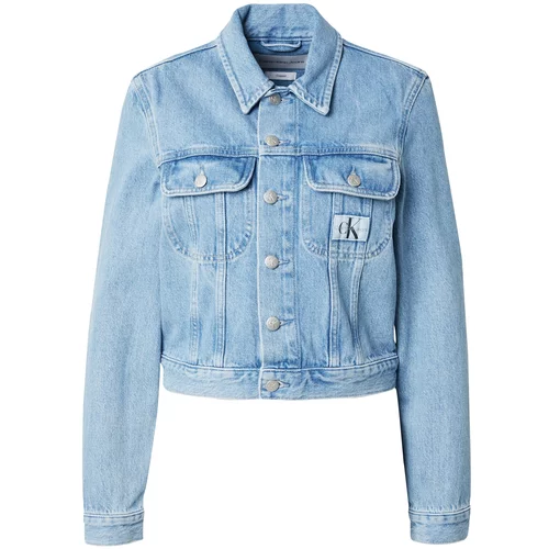 Calvin Klein Jeans Prijelazna jakna '90S' plavi traper / siva / crna / bijela