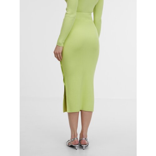 Orsay Light Green Women&amp;#039;s Midi Sweater Skirt - Women&amp;#039;s Slike
