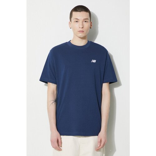 New Balance Majice s kratkimi rokavi SMALL LOGO JERSEY TEE Modra Cene