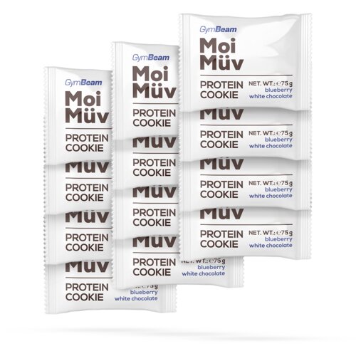 GymBeam MoiMüv protein cookie 12 x 75 g borovnica i bela čokolada Cene