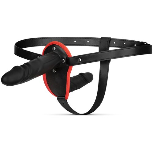 Easytoys Fetish Collection Fetish Collection - Double Dildo Strap-On Set - Black Slike