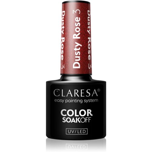 Claresa SoakOff UV/LED Color Dusty Rose gel lak za nohte odtenek 3 5 g Cene