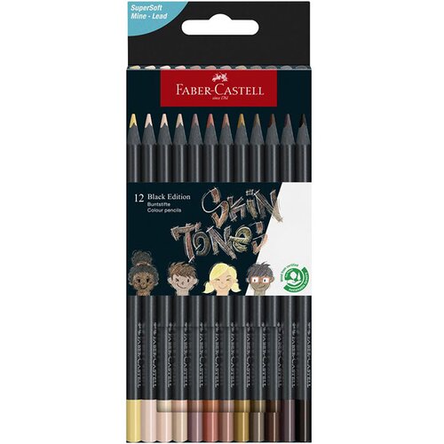 Faber-Castell Barvice Black Edition Skin, 12 kosov Slike