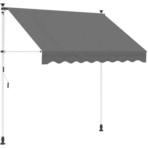  Ročno zložljivo senčilo Svetlo siva 300 cm, (5000247811) Cene