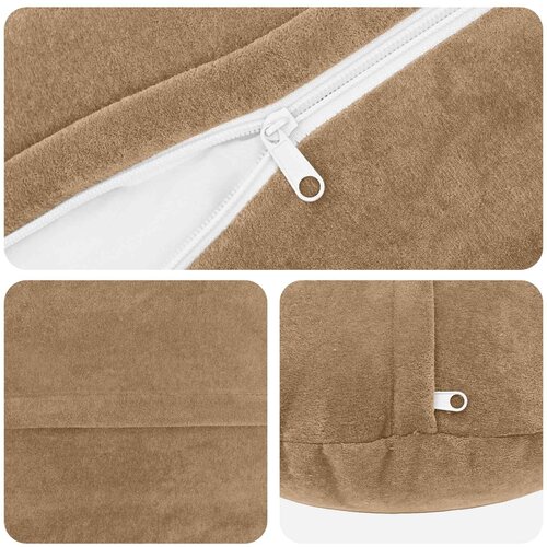  Presvlaka za jastuk 2 pcs HEERLEN Sivosmeđa &amp;Oslash; 40 cm Slike