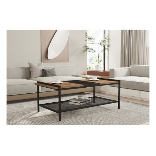 Woody Fashion Sto za dnevnu sobu Mata Atlantic Pine Black Cene