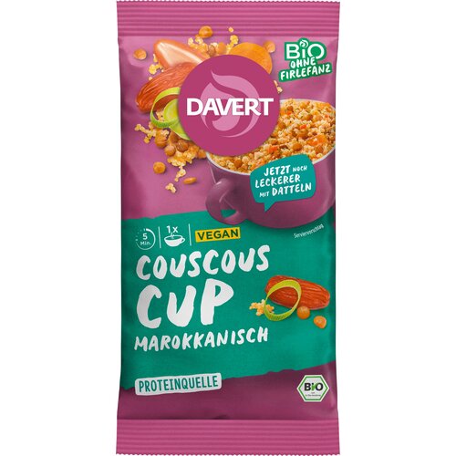 Davert Bio kuskus v lončku po maro&scaron;ko - 70 g Cene