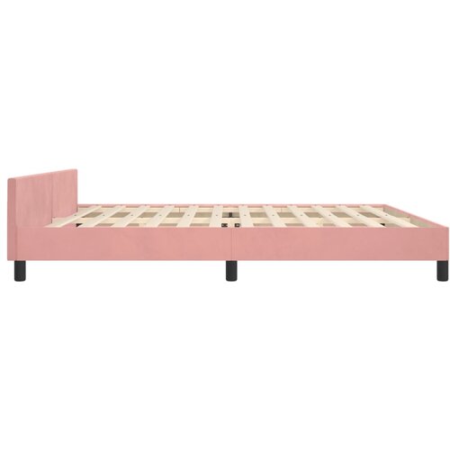  Okvir za krevet s uzglavljem ružičasti 200x200 cm bar&amp;scaron;unasti Slike