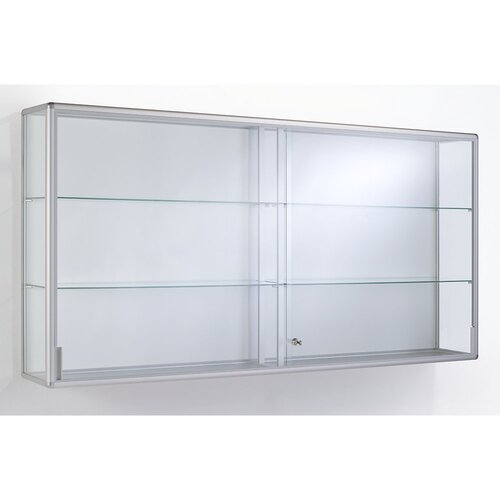 eurokraft pro Vitrina, izvedba kot stenska vitrina, širina 1020 mm, 2 drsnih vrat Cene