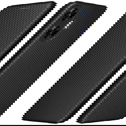 INORCO Za Realme C55 usnjeno stojalo, držalo za kartice, ovitek za telefon s teksturo ogljikovih vlaken, (22036965) Cene
