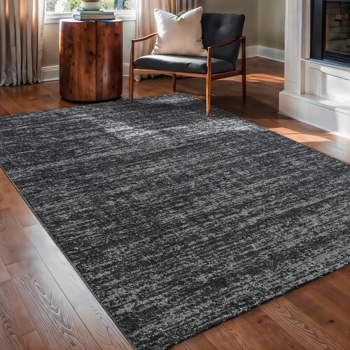 Lesnina XXXL TKANA PREPROGA Oslo 120/170 cm tkano črna Slike