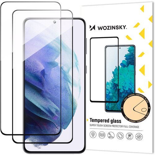 Wozinsky SET 2x Kaljeno steklo 9H za celoten zaslon Samsung Galaxy S23+ s črnim okvirjem Full Glue, (21533974) Cene