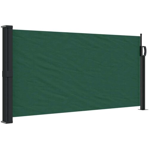vidaXL Bočna tenda na uvlačenje tamnozelena 100x500 cm Cijene