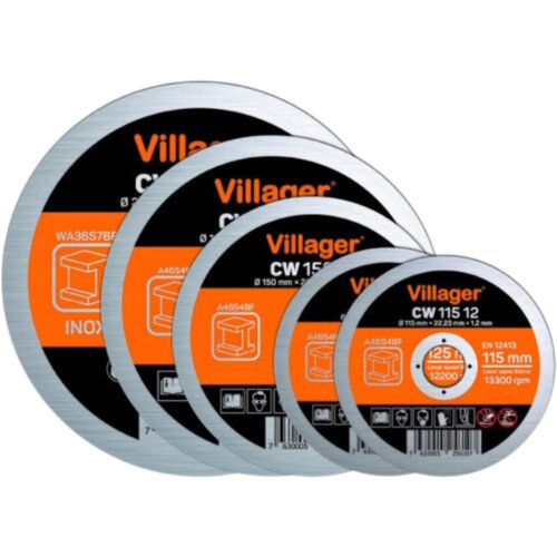 Villager rezna ploča za metal CW115x1.2 mm set Slike