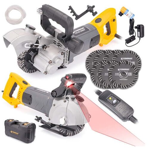 Powermat 3000W vodni rezalnik zidnih utorov z laserjem 133mm Cene