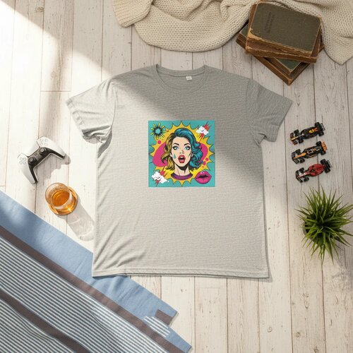  pop art unisex majica maslinasta Cene