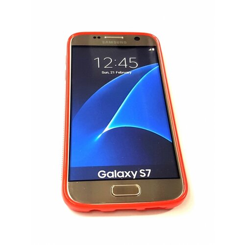  S silikonski ovitek Samsung Galaxy S7 G930 rdeč Slike