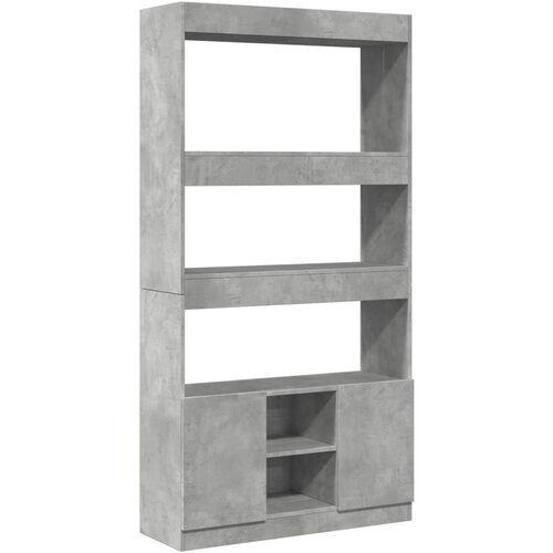 vidaXL Visoka omara betonsko siva 92x33x180 cm inženirski les, (21412668) Cene