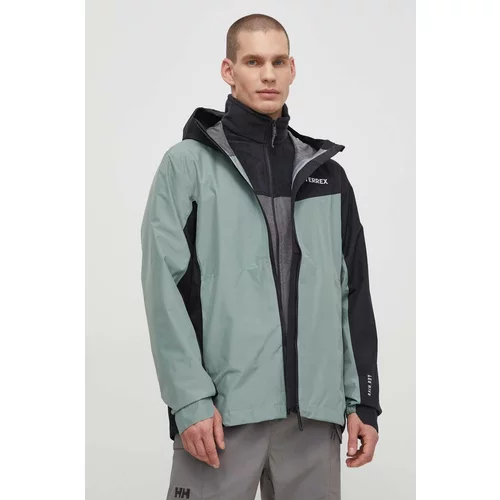 adidas Terrex Kišna jakna Multi 2.5 L RAIN.RDY za muškarce, boja: zelena, IN4770