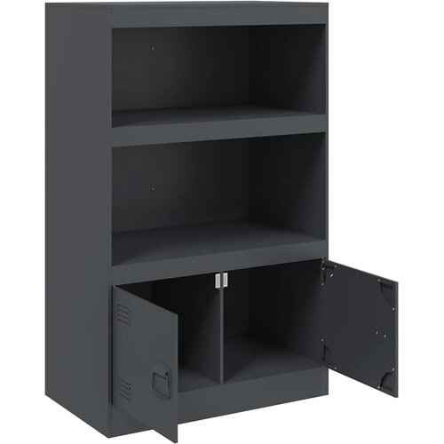  Komoda antracit 67 x 39 x 107 cm čelična Slike